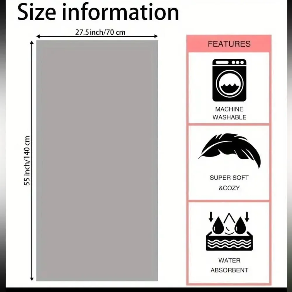 Black microfiber Towel with Red Cherry Print